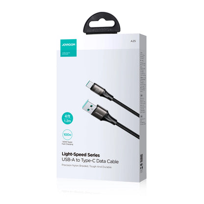 Joyroom Light-Speed Series S-A25 USB-A/USB-C Kabel 100W 1,2m - schwarz