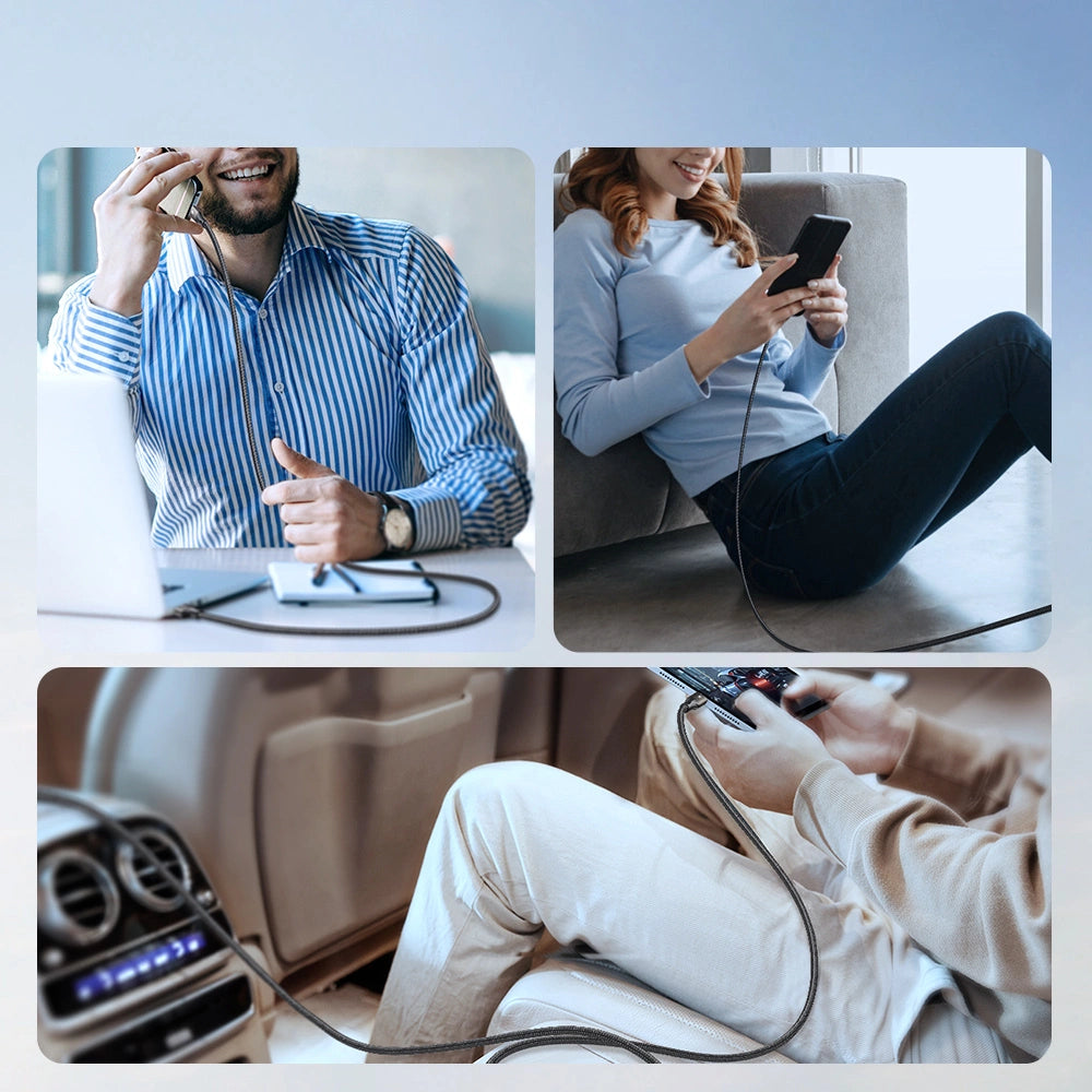 Joyroom Light-Speed Series S-A25 USB-A/USB-C Kabel 100W 1,2m - schwarz