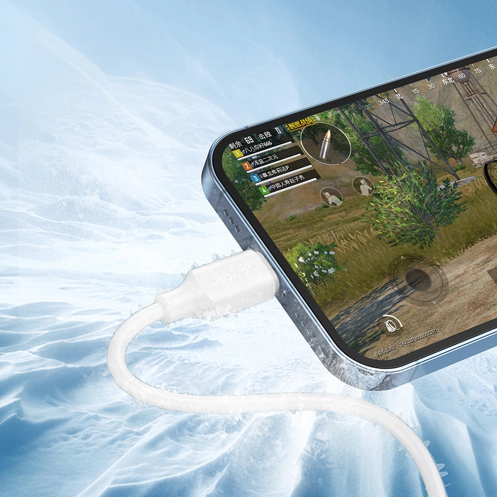 Joyroom Long-Lasting Series A9 USB-A / Lightning 2,4A-Kabel 1 m – weiß