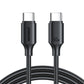 Joyroom Long-Lasting Series A9 USB-C / USB-C PD QC-Kabel 60W 3A 1m - Schwarz
