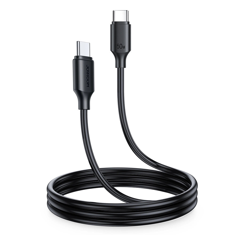 Joyroom Long-Lasting Series A9 USB-C / USB-C PD QC-Kabel 60W 3A 1m - Schwarz
