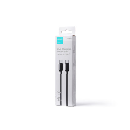 Joyroom Long-Lasting Series A9 USB-C / USB-C PD QC-Kabel 60W 3A 1m - Schwarz