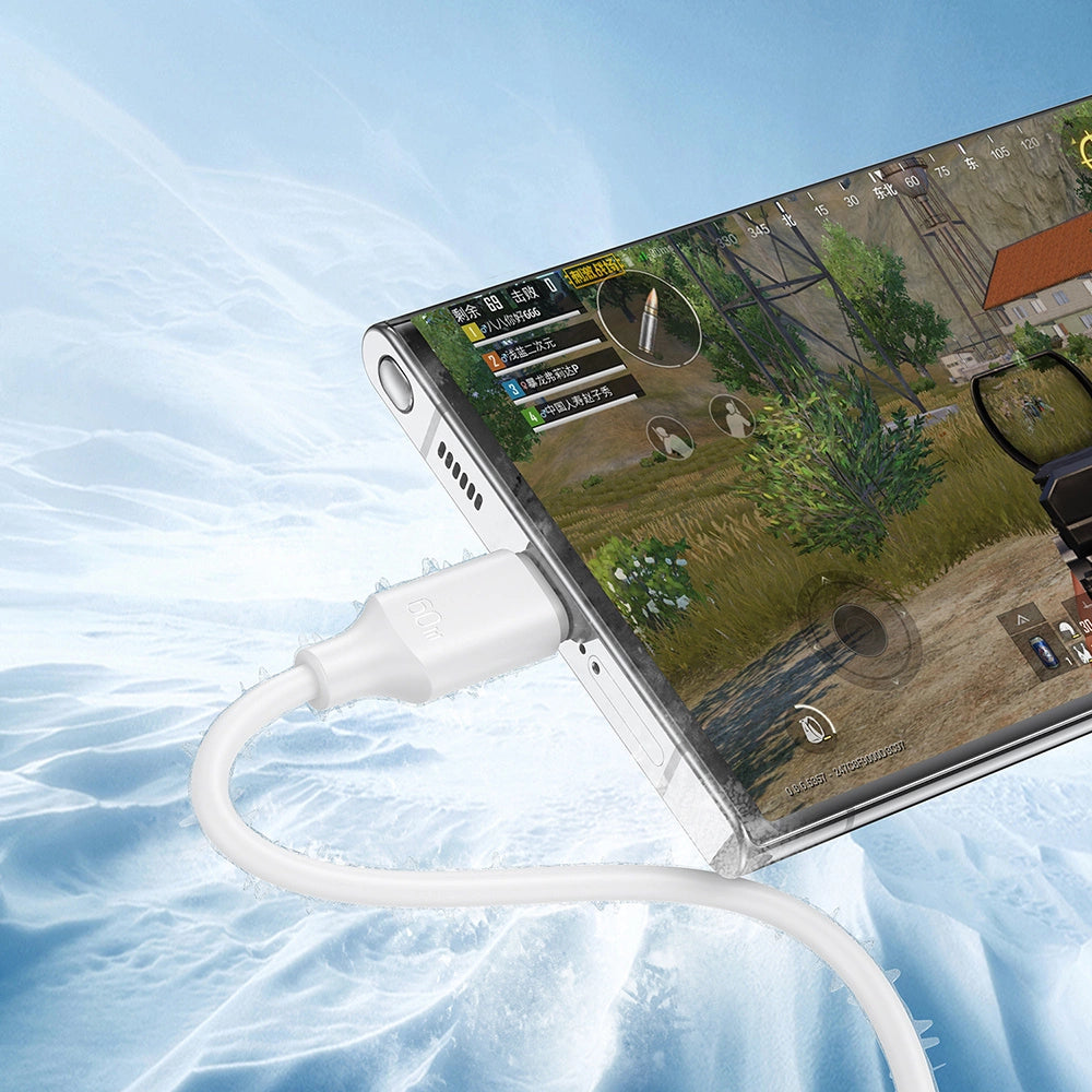 Joyroom Long-Lasting Series A9 USB-C / USB-C PD QC-Kabel 60W 3A 1m - Schwarz