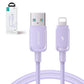 Joyroom Multi-Color Series A14 Lightning / USB-A 2,4A 1,2 m Kabel - Lila