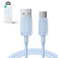 Joyroom Multi-Color Series A14 USB-A/USB-C 3A-Kabel 1,2 m – Blau