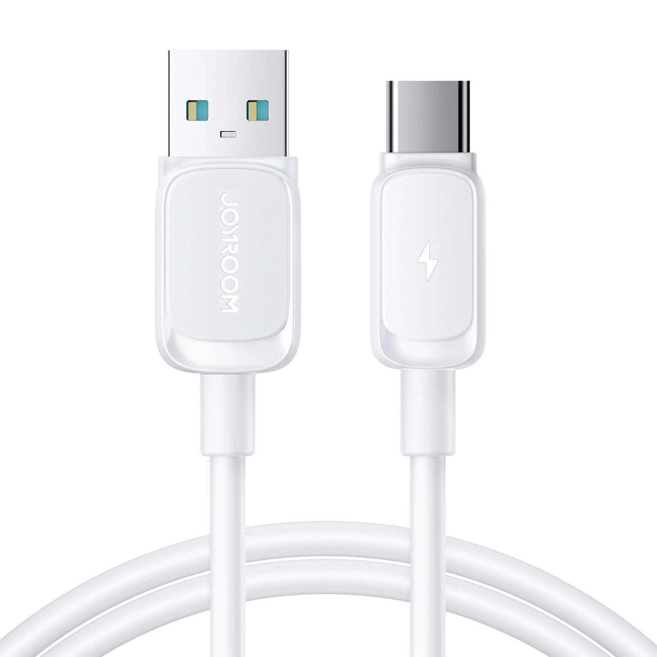 Joyroom Multi-Color Series A14 USB-A/USB-C 3A-Kabel 1,2 m – Weiß