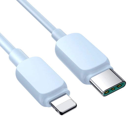 Joyroom Multi-Color Series A14 USB-C/ Lightning 20W Kabel 1,2 m – Blau