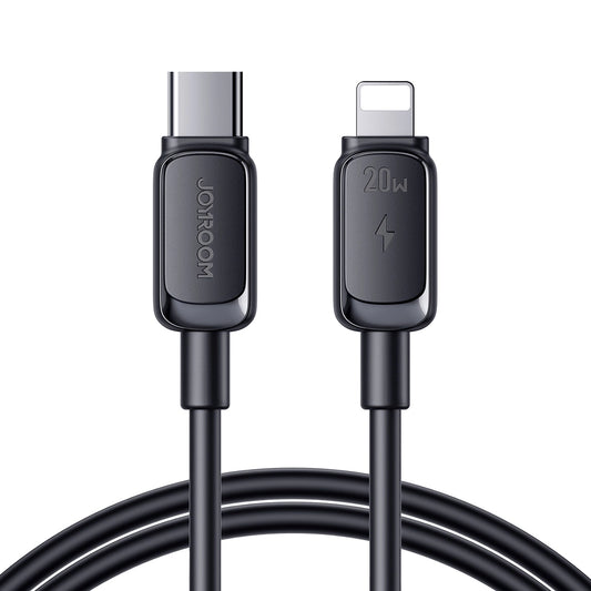 Joyroom Multi-Color Series A14 USB-C/ Lightning 20W Kabel 1,2 m – Schwarz