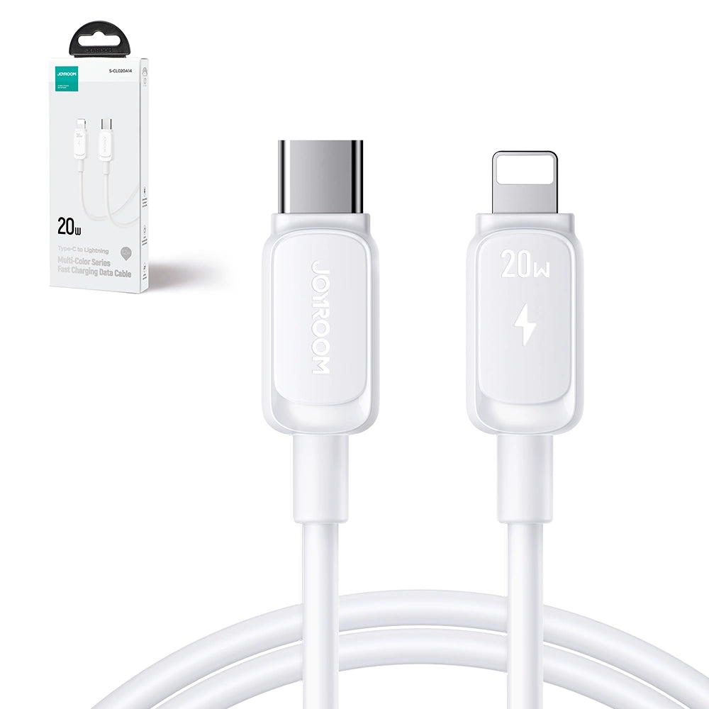 Joyroom Multi-Color Series A14 USB-C / Lightning 30W Kabel 1,2 m - weiß