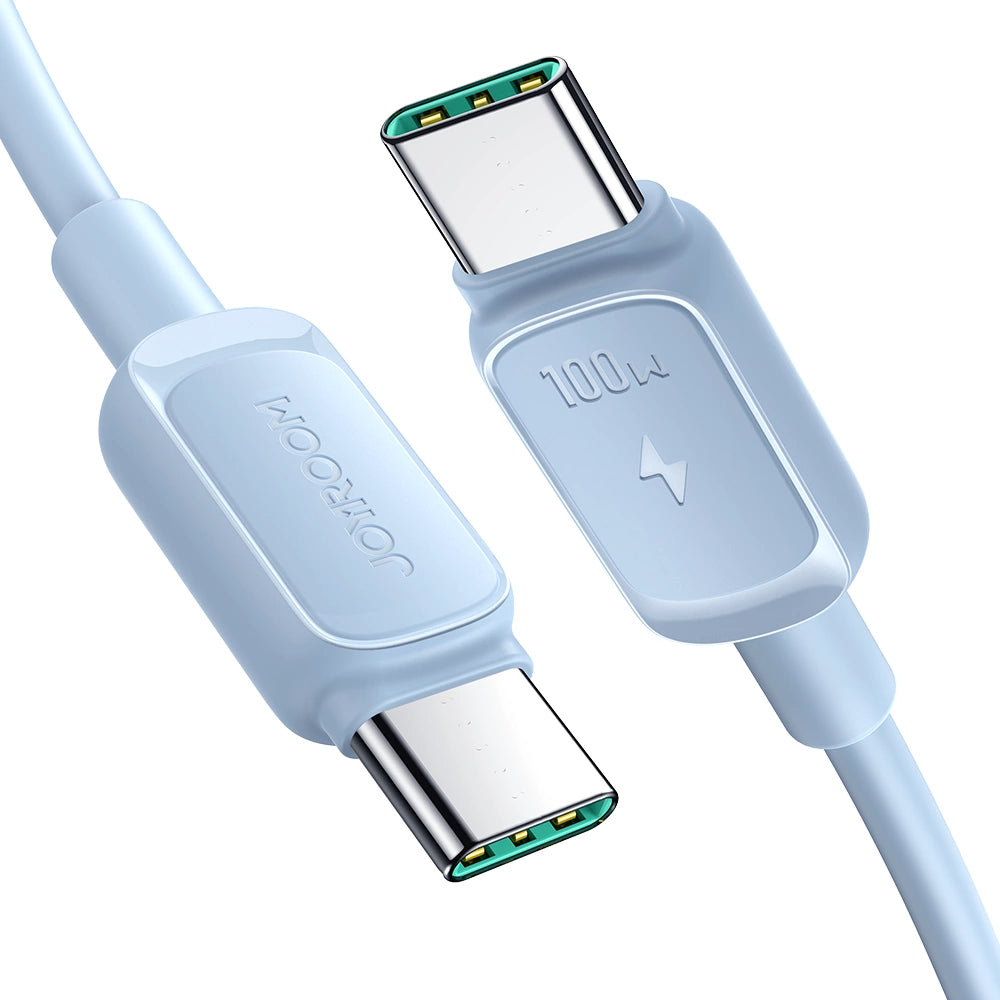 Joyroom Multi-Color Series A14 USB-C/USB-C-Kabel 100 W 1,2 m – Blau