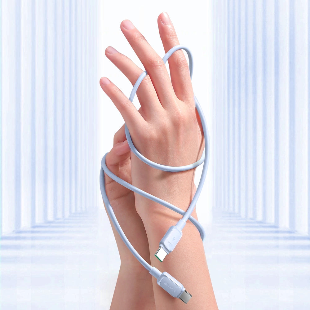 Joyroom Multi-Color Series A14 USB-C/USB-C-Kabel 100 W 1,2 m – Blau