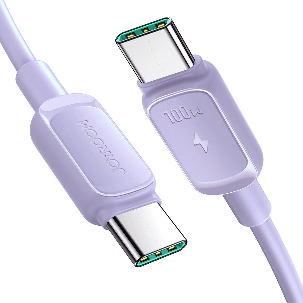 Joyroom Multi-Color Series A14 USB-C/USB-C-Kabel 100 W 1,2 m – Lila