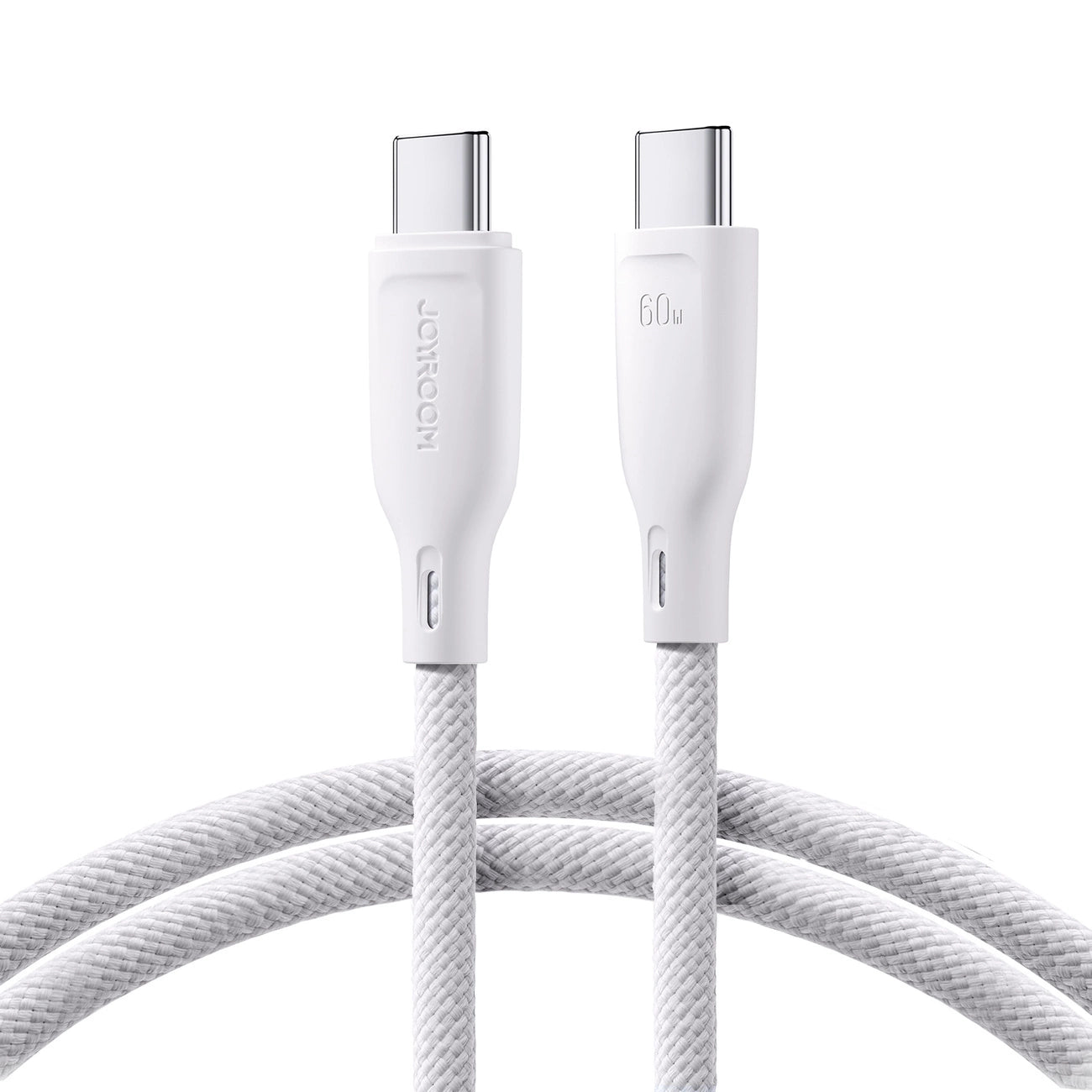 Joyroom Multi-Color Series S-A34 USB-C / USB-C PD 60W Kabel 1m - Weiß
