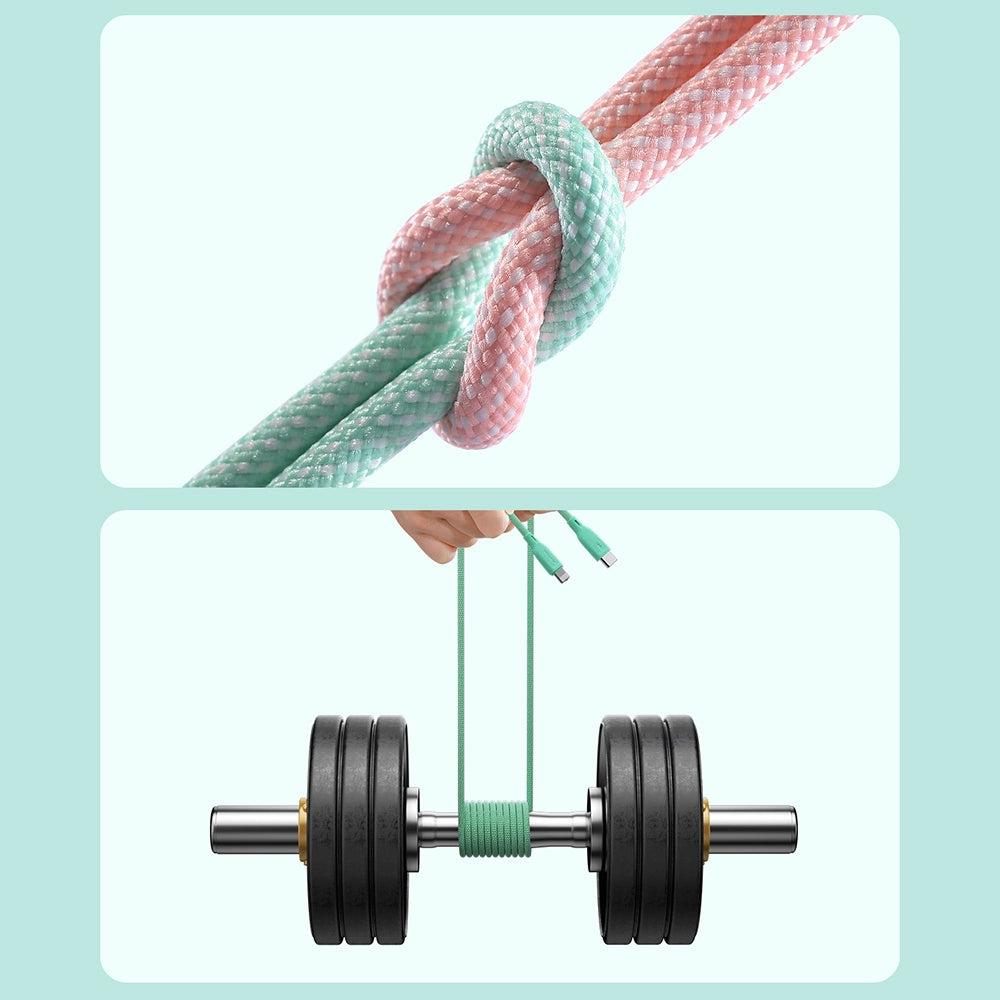 Joyroom Multi-Color Series S-A34 USB-C / USB-C PD-Kabel 60 W 1 m – Lila