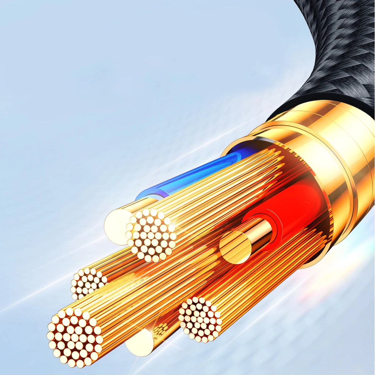 Joyroom Multi-Use Series S-A18 4in1 USB-A - USB-C / USB-C / Lightning / Micro-USB-Kabel 1,2 m - Schwarz