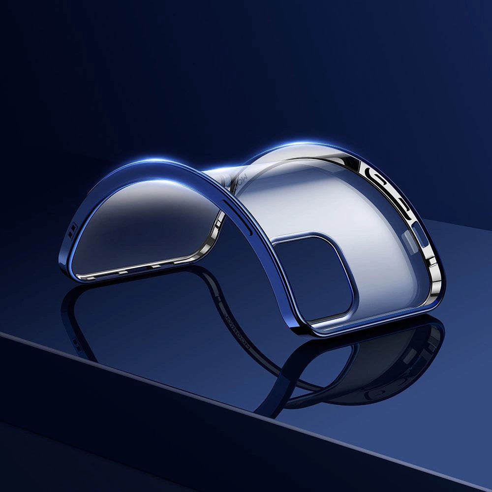 Joyroom New Beautiful Series Ultra Thin Clear Metallic Frame Case für iPhone 12 Pro Max Grün (JR-BP796)