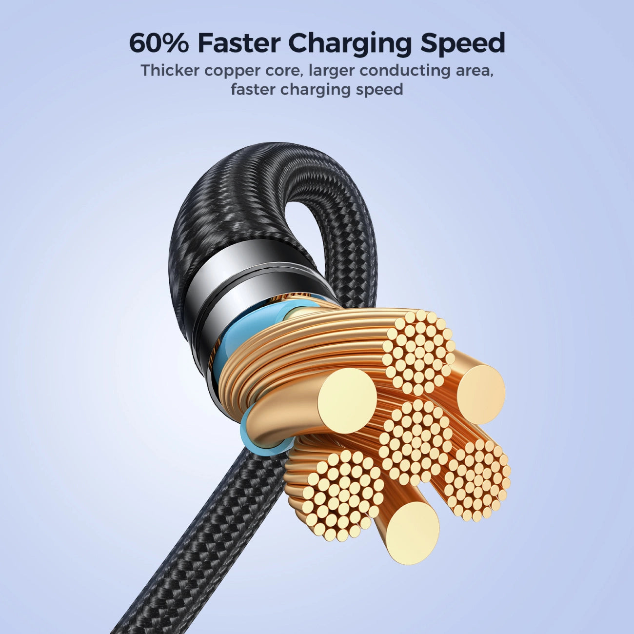 Joyroom Pioneer Series SA31-AC6 USB-A / USB-C Kabel 100W 1,2m - Schwarz