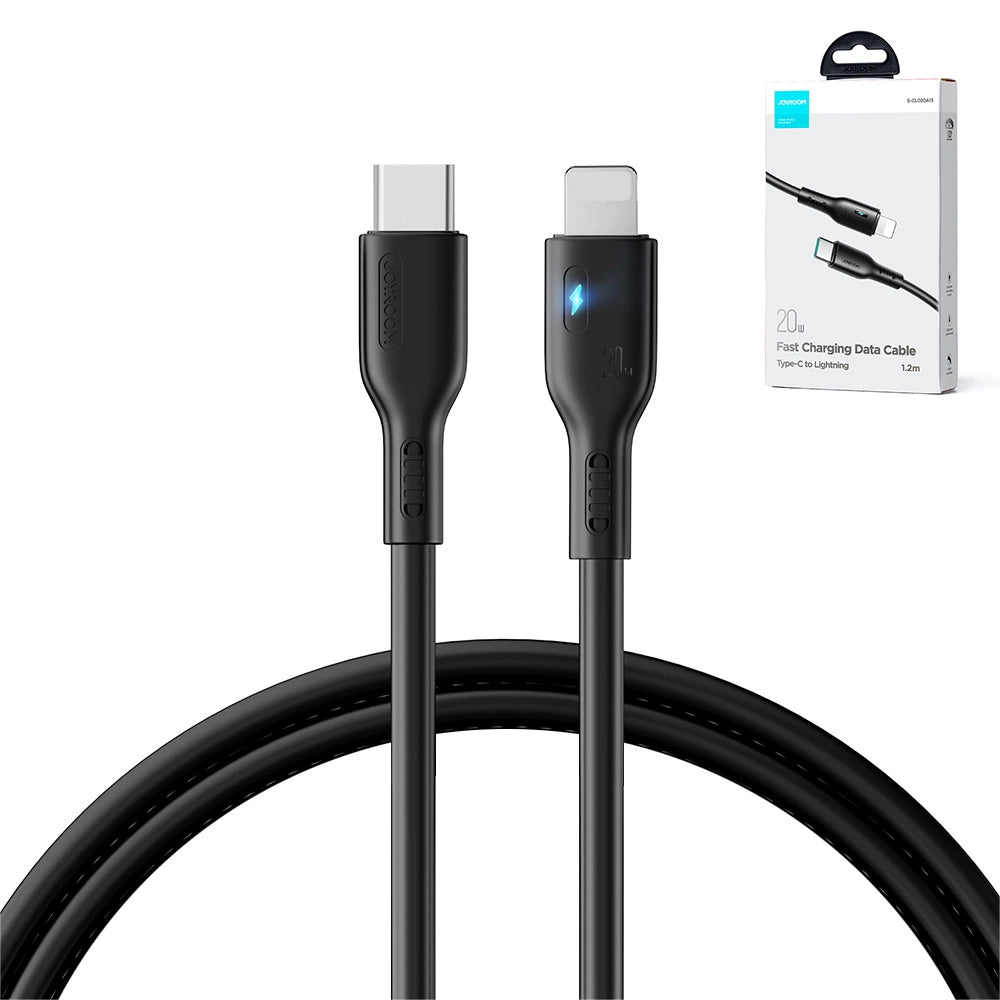 Joyroom Premium Series A13 Lightning / USB-C 20W 2m Kabel - Schwarz