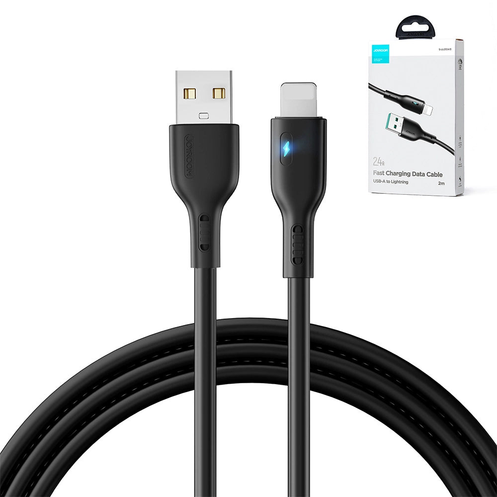 Joyroom Premium Series A13 USB-A / Lightning 2,4A-Kabel 2 m – schwarz