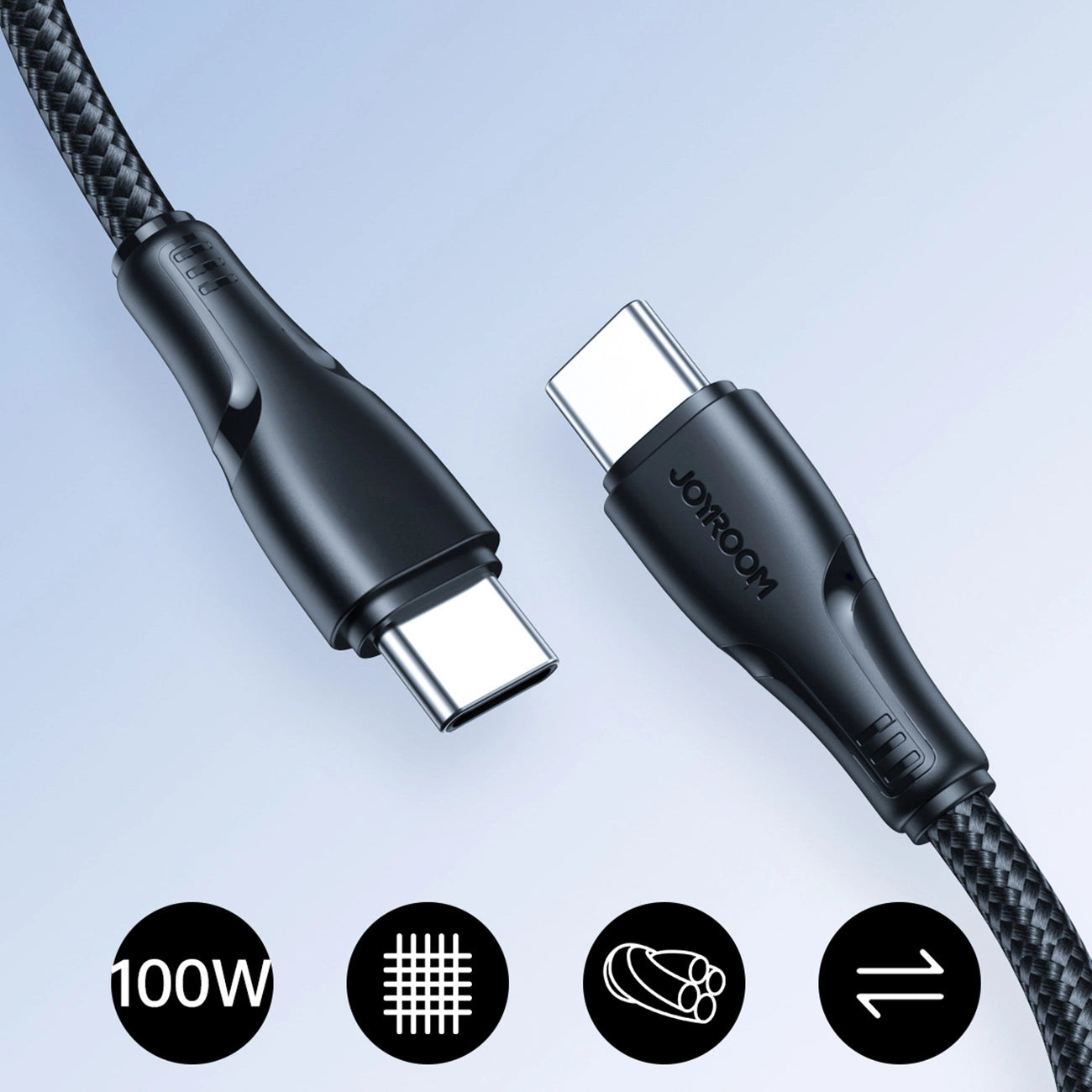 Joyroom S-A11 Surpass Kabel 60W USB-C - USB-C 0,25m - schwarz
