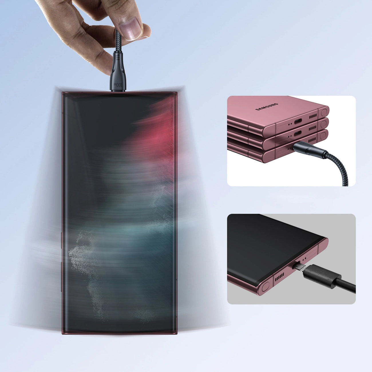 Joyroom S-A11 Surpass Kabel 60W USB-C - USB-C 0,25m - schwarz