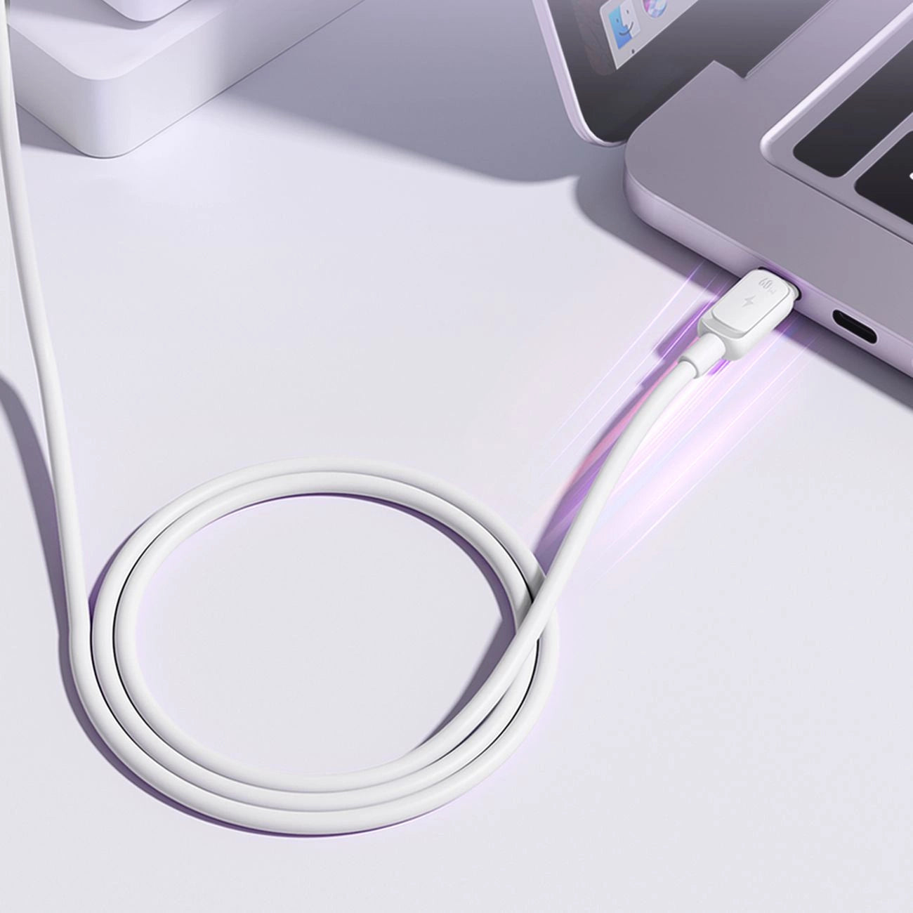 Joyroom S-A14 USB-C-Kabel – USB-C 60 W 1,2 m – Weiß