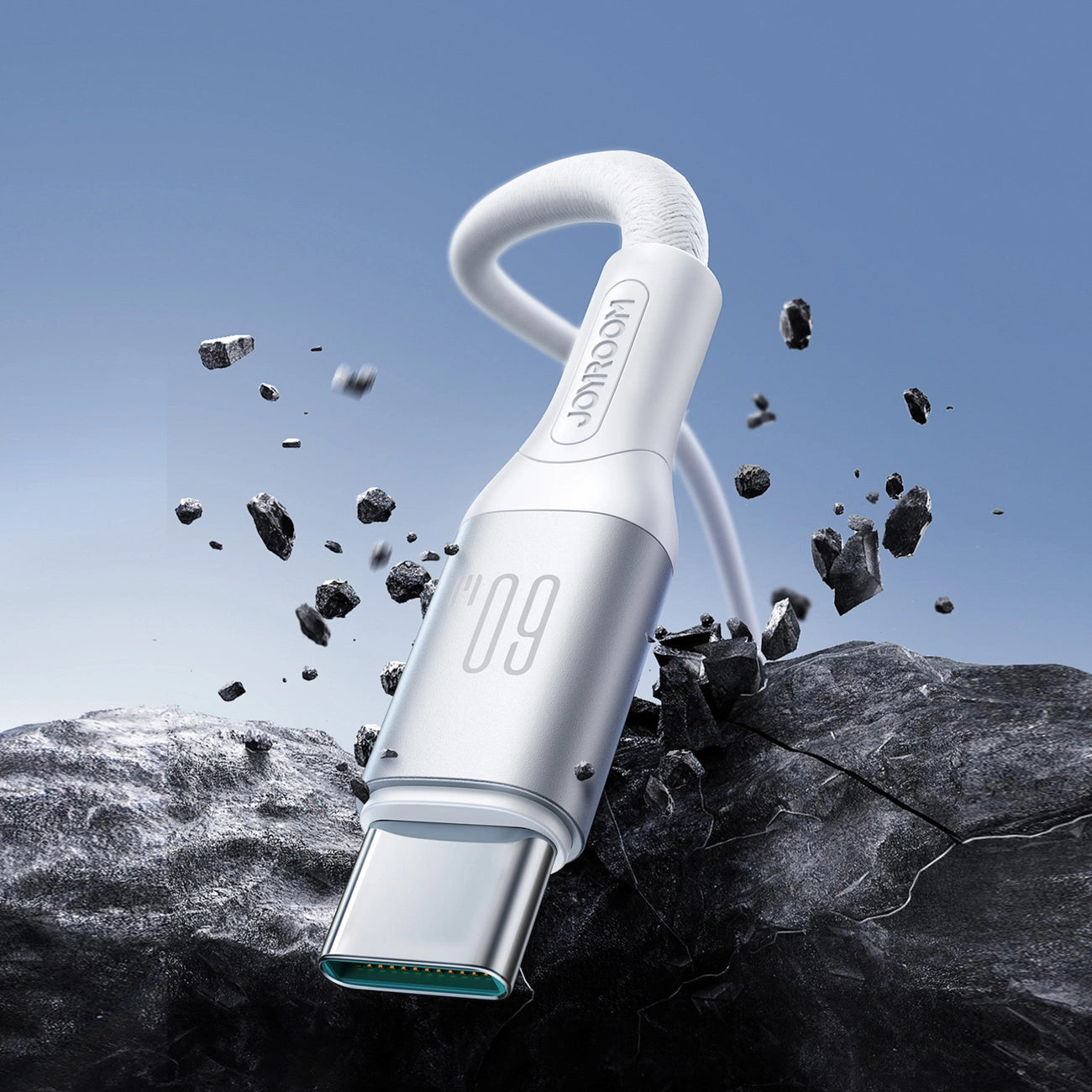 Joyroom S-A28 Blitzgerät, 60 W, USB-C – USB-C-Kabel, 2 m – Weiß