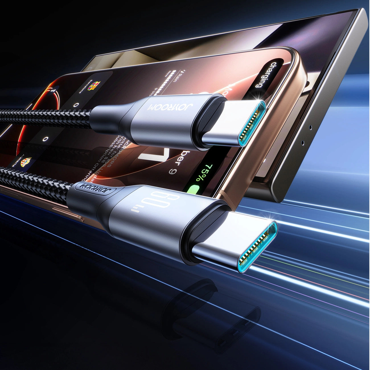 Joyroom S-A28 Blitzgerät Serie 60W USB-C - USB-C-Kabel 1m - schwarz