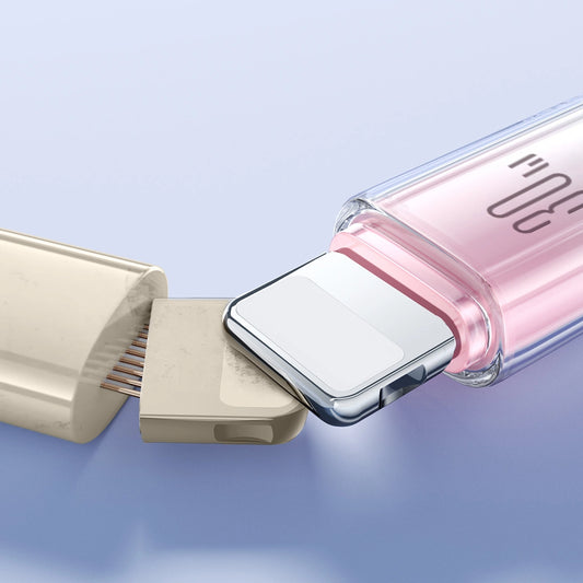 Joyroom S-A42 Crystal-Clear Series 30W USB-C – Lightning Kabel 1,2 m – Weiß