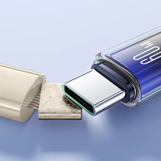 Joyroom S-A42 Crystal-Clear Series 60W USB-C – USB-C-Kabel 1,2 m – Schwarz