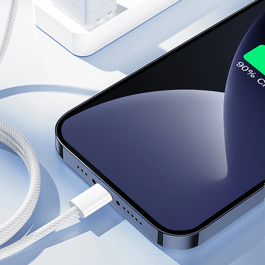 Joyroom S-A45 Ben Series 30W Kabel (USB-C - Lightning), geflochten 1m - Weiß