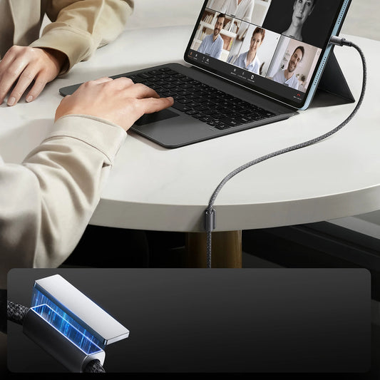 Joyroom S-A50 Unlimited Series 3A USB-A – Lightning Kabel mit magnetischem Organizer 1,2 m – Grau