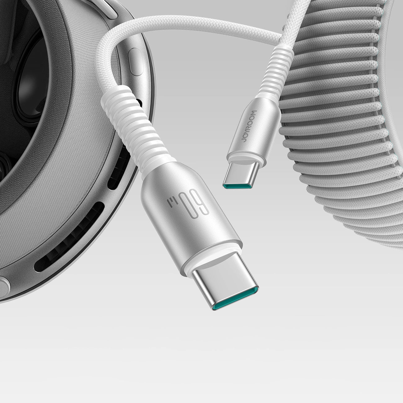 Joyroom S-A51 Cutting-Edge Series 60W USB-C - USB-C Kabel 1,2m - hellgrau