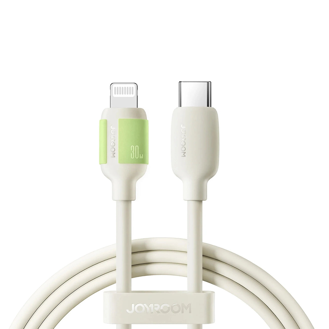 Joyroom S-A53 30W USB-C - Lightning Kabel mit fluoreszierender Spitze 2m - Beige