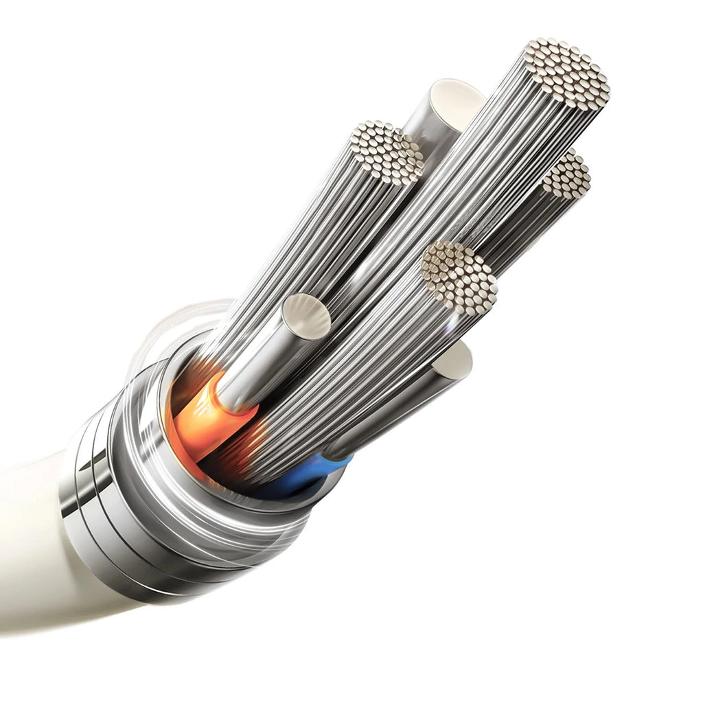 Joyroom S-A53 3A USB-A-Kabel - Lightning mit fluoreszierender Spitze 2 m - Beige