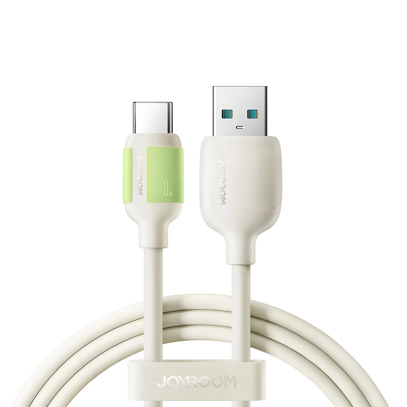 Joyroom S-A53 3A USB-A - USB-C Kabel mit fluoreszierender Spitze 1,2 m - Beige