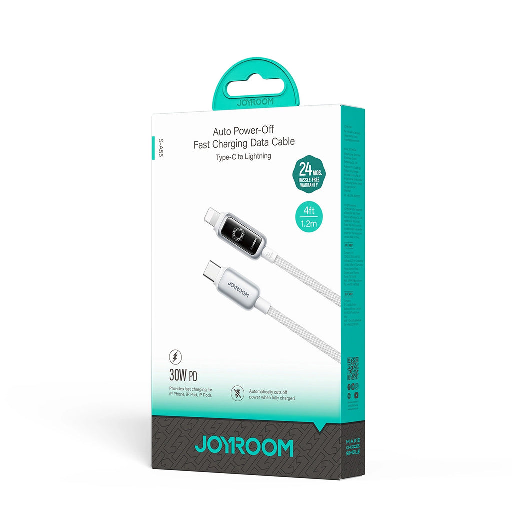 Joyroom S-A55 StarFlight 30W USB-C - Lightning Kabel 1,2 m - weiß