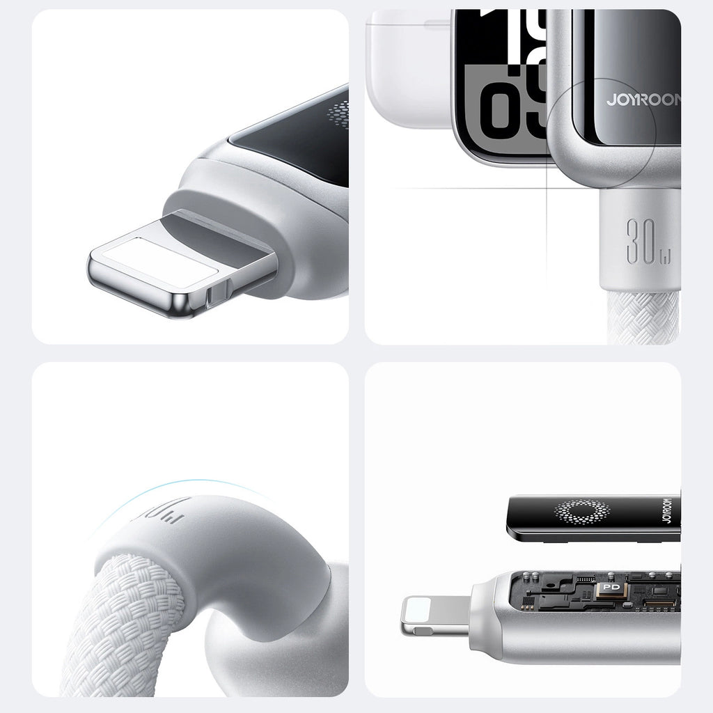 Joyroom S-A55 StarFlight 30W USB-C - Lightning Kabel 1,2 m - weiß