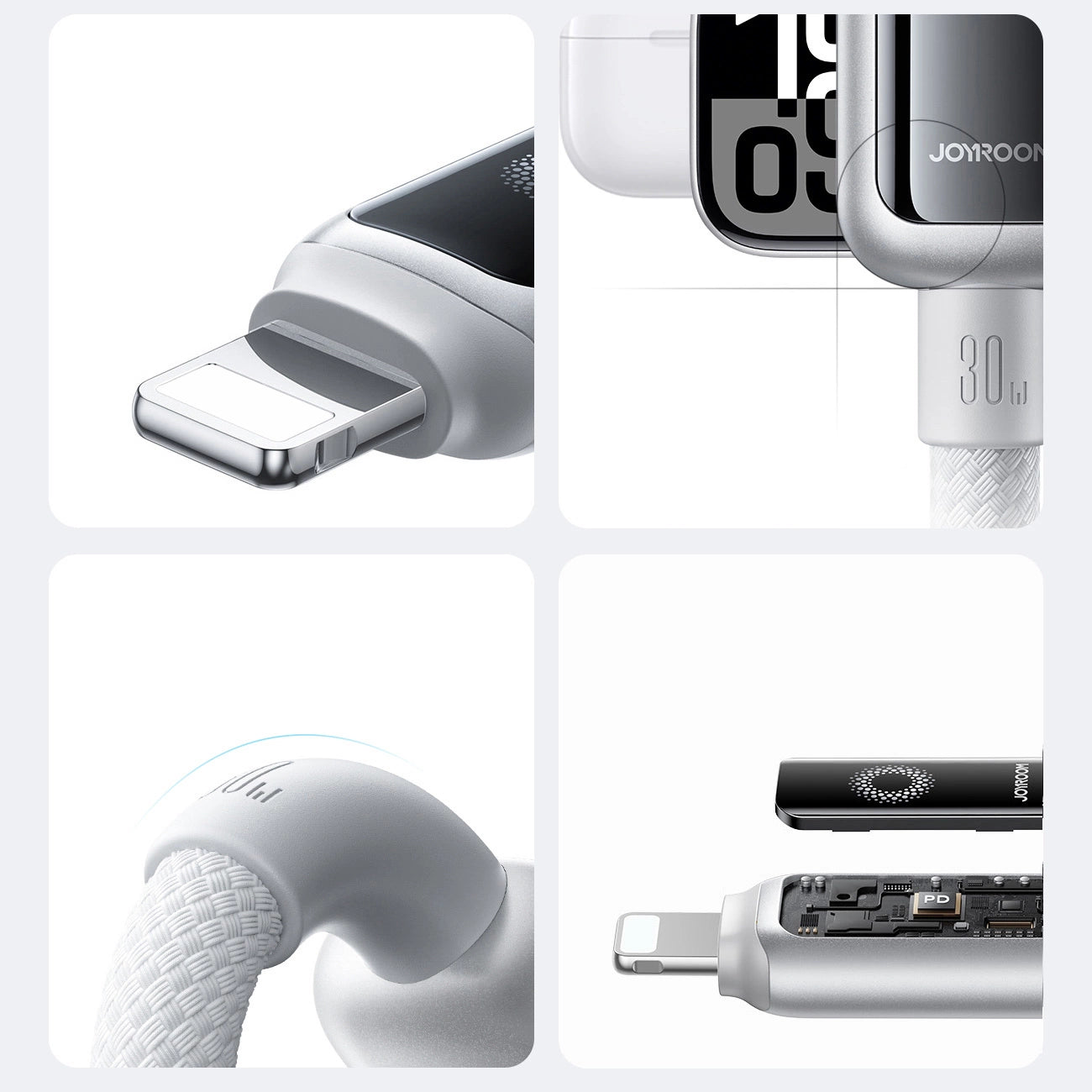 Joyroom S-A55 StarFlight 30W USB-C - Lightning Kabel 1,2 m - weiß