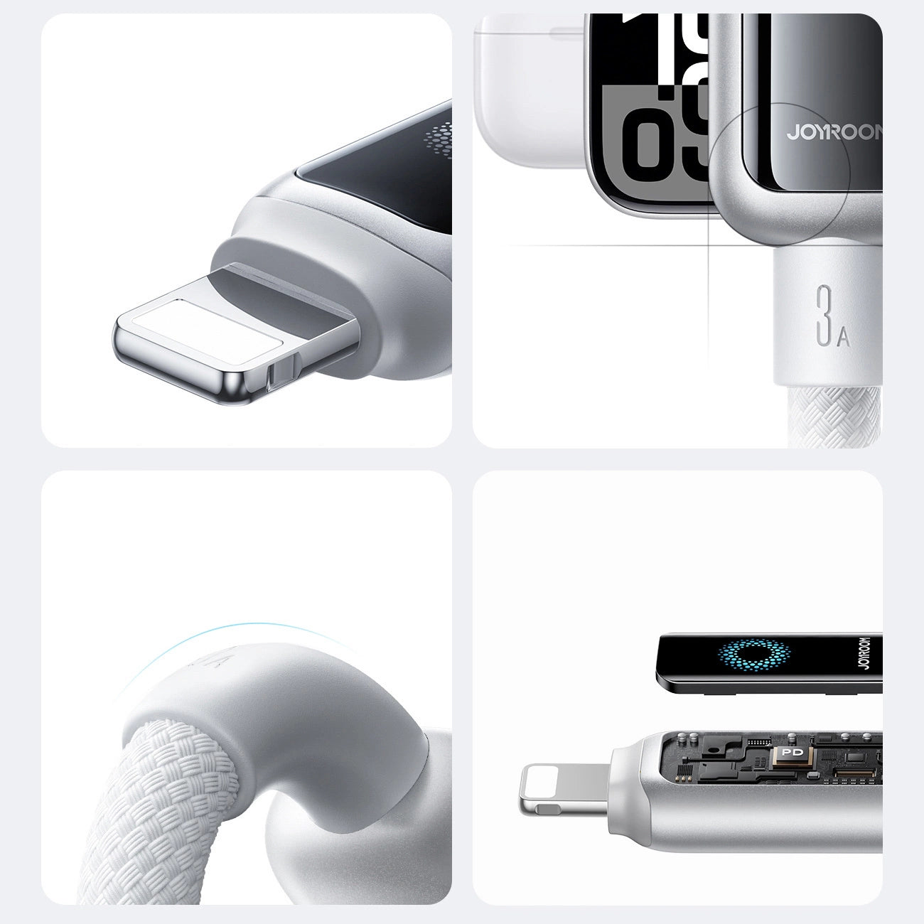 Joyroom S-A55 StarFlight 3A USB-A - Lightning Kabel 1,2 m - weiß