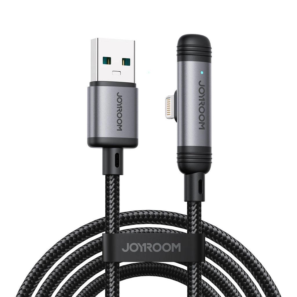 Joyroom S-A56 EnjoyX Series 90° USB-A - Lightning 3A Kabel 1,2m - schwarz