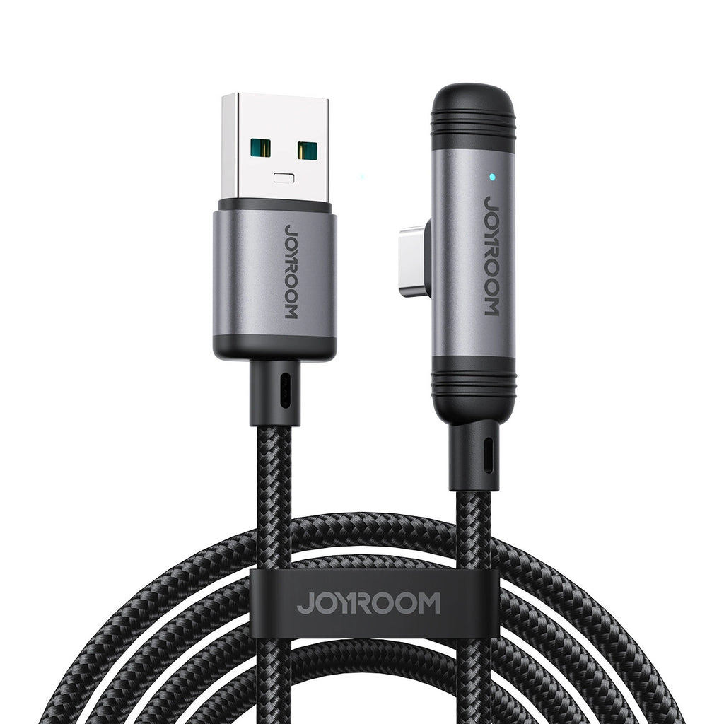 Joyroom S-A56 EnjoyX Series 90° USB-A - USB-C 3A Kabel 1,2m - schwarz