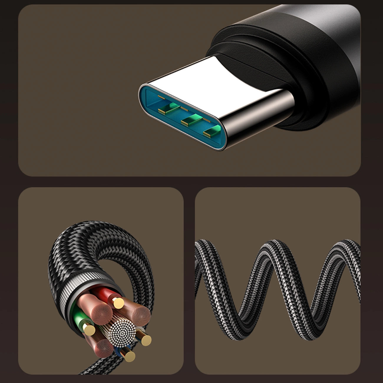 Joyroom S-A56 EnjoyX Series 90° USB-C - USB-C Kabel 60W 1,2m - schwarz