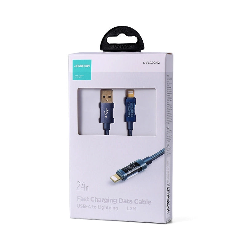 Joyroom S-UL012A12 USB-A/ Lightning -Kabel 2,4 A 20 W 1,2 m – blau