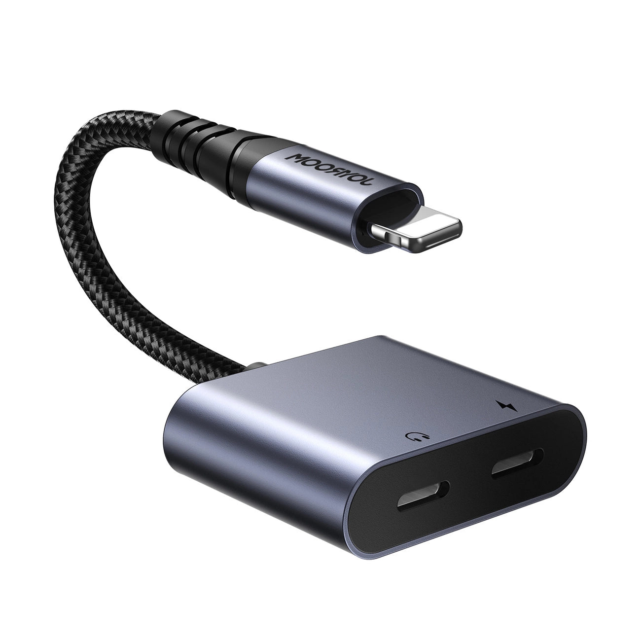 Joyroom SY-L02 Lightning auf 2x Lightning DAC-Adapter 2in1 – Schwarz