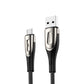 Joyroom Sharp Series S-M411 USB-A/Micro-USB-3A-Kabel 1,2 m mit Ladeanzeige – Schwarz