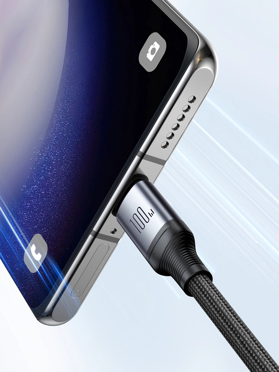 Joyroom Speedy Series S-A21 2in1 USB-C – USB-C/USB-C-Kabel 100 W 1,5 m – Schwarz