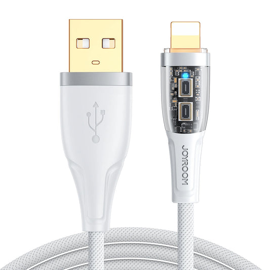 Joyroom Star-Cloud Series A3 USB-A/ Lightning 2,4 A 1,2 m Kabel mit Smart Switch – Weiß
