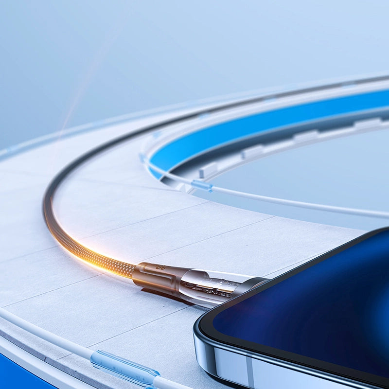 Joyroom Star-Cloud Series A3 USB-C/ Lightning 20 W 1,2 m Kabel mit Smart Switch – Schwarz