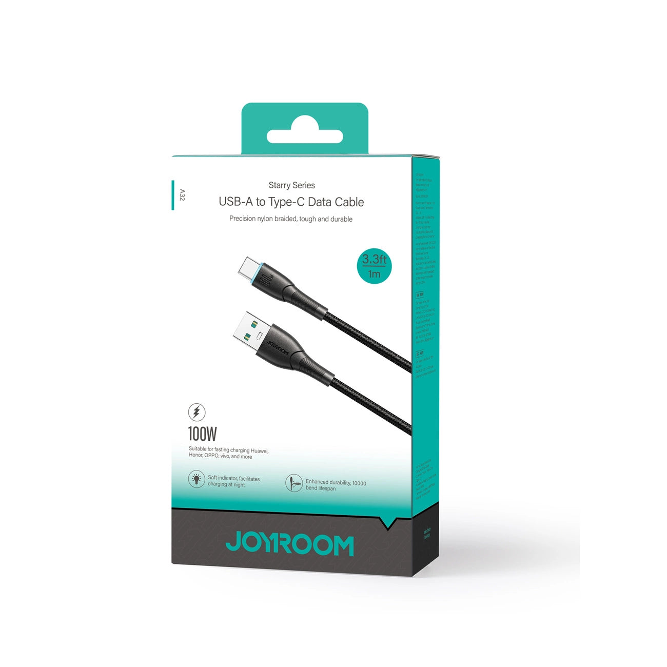 Joyroom Starry Serie SA32-AC6 100W USB-A / USB-C Kabel 1m - schwarz